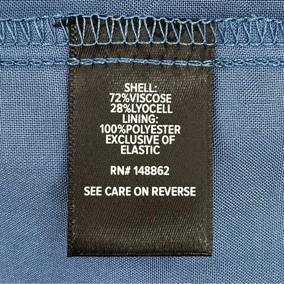 NWT Torrid Blue Maxi Challis Ruffle Strap Tiered Dress w/Pockets Size 1X - Picture 11 of 12